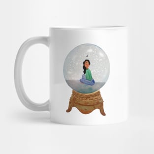 Snowglobe Watercolour Illustration Mug